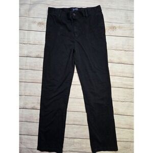 Children's Place Boy's Black Chino Pants‎ Size 14  Uniform Casual Adjustable